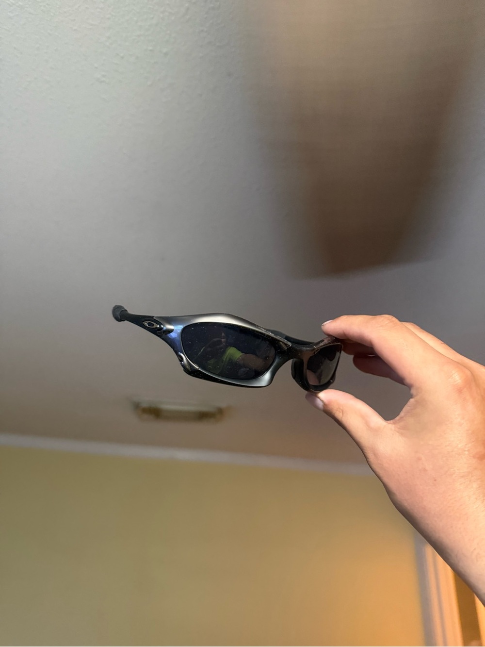 Oak Men's Black and Silver Performance Sunglasses oaks